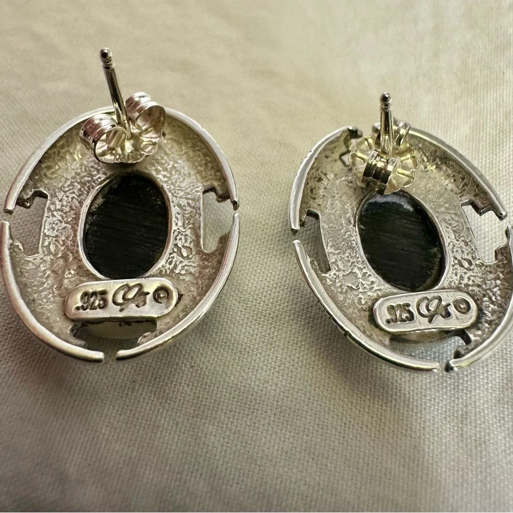CAROLYN POLLACK RELIOS Sterling Inlay Turquoise Pendant Necklace & Earrings Set_8